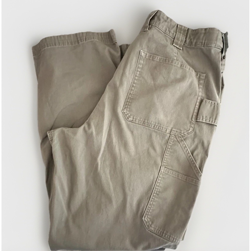 Duluth Trading Coolmax Pants Men 40x32 (Fits 38x31) Flex Fire Hose Relax Brown